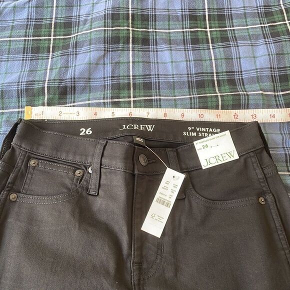 J.Crew 9” mid-rise vintage slim-straight jean in Stay Black Wash Size 26 - Picture 10 of 12
